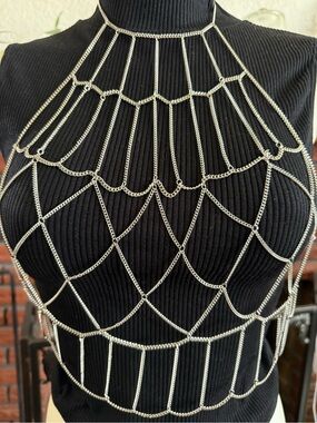 Silver Chainnet Body Harness